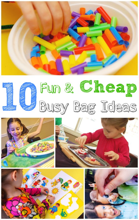 10 Cheap Busy Bag Ideas for Kids