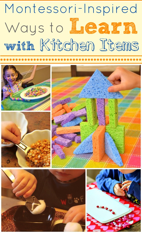 Montessori-Inspired Ways to Learn with Kitchen Items