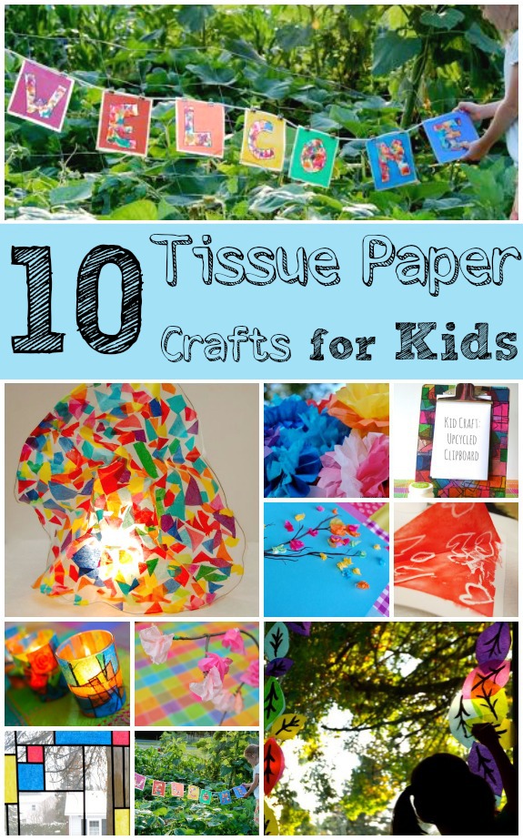 Tissue paper craft idea 