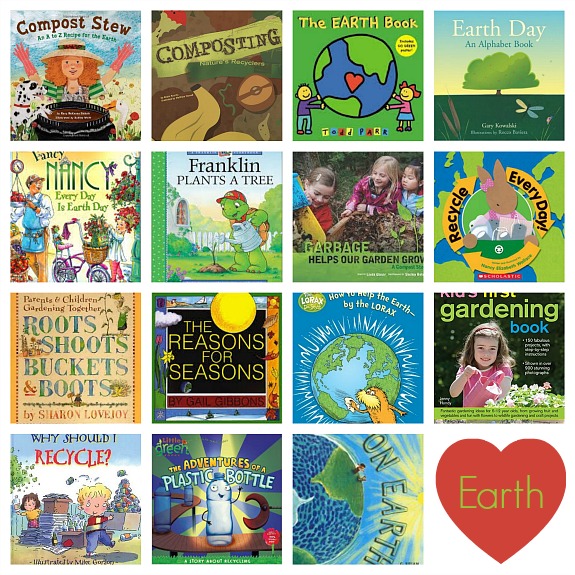 Earth Day Book Collage