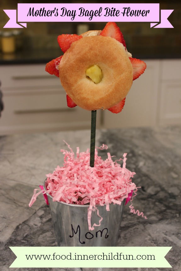 Mother's Day Ideas Bagel Bite Flower - Inner Child Food
