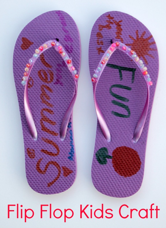 Decorated hot sale flip flops