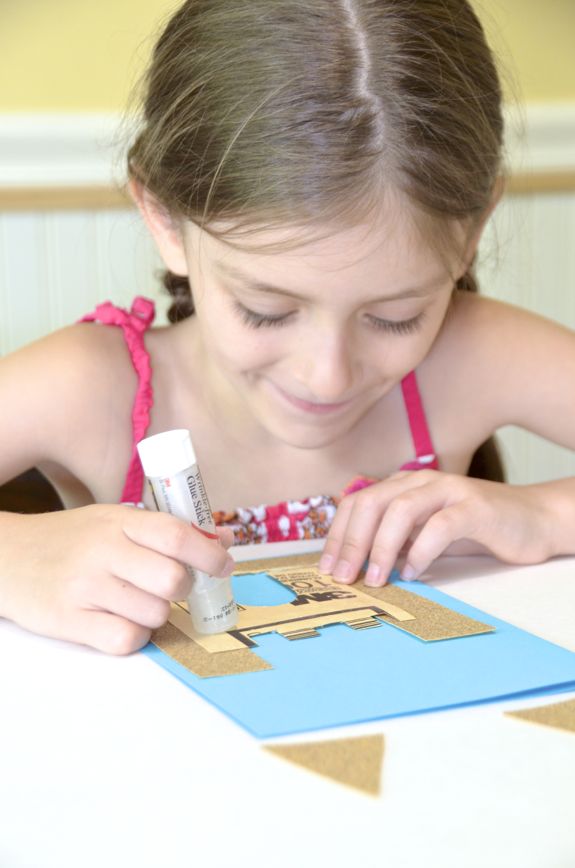 Summer Craft for Kids - Sandcastle Notecards