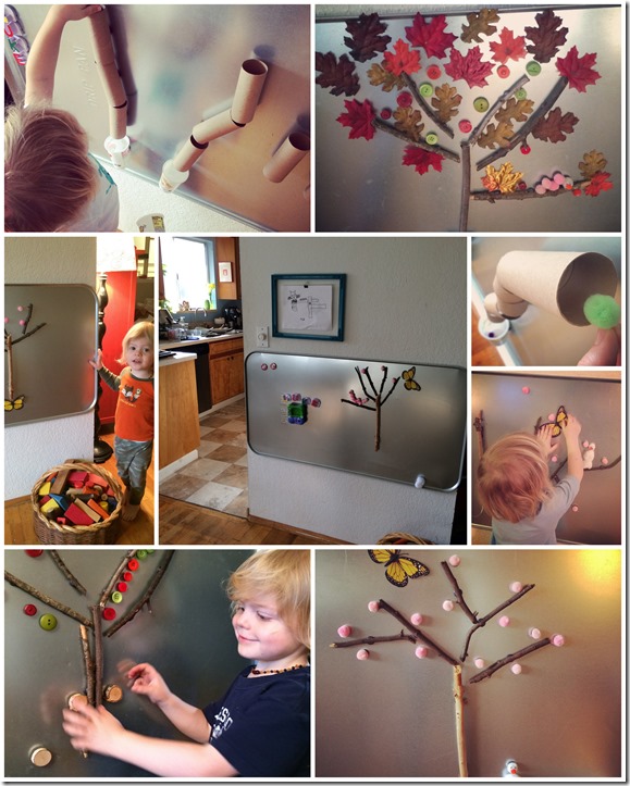 Homeschooling with Toddlers - Magnet Board