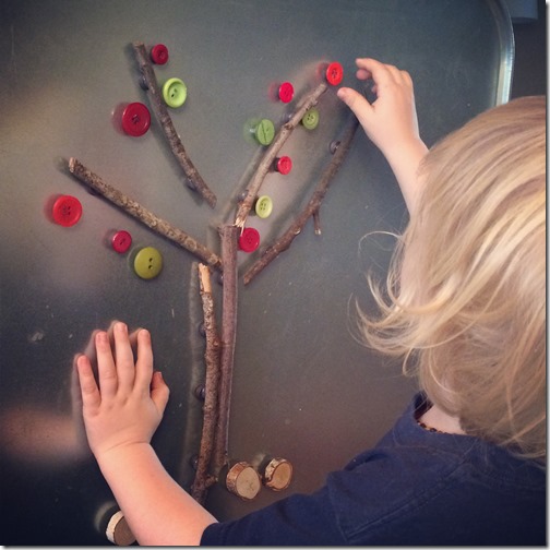Homeschooling with Toddlers - Magnet Board