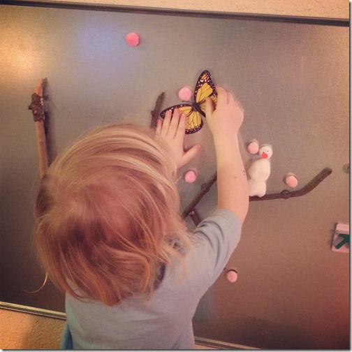 Homeschooling with Toddlers - Magnet Board