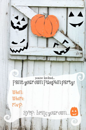 5 Tips for Hosting a Pumpkin Painting Party