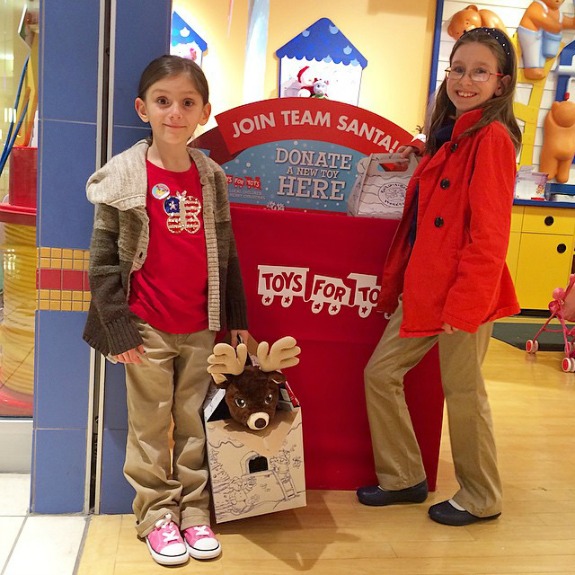 A New Holiday Tradition -- donate a new unwrapped toy for Toys For Tots at Build-A-Bear Workshop and Build-A-Bear will match the donation!