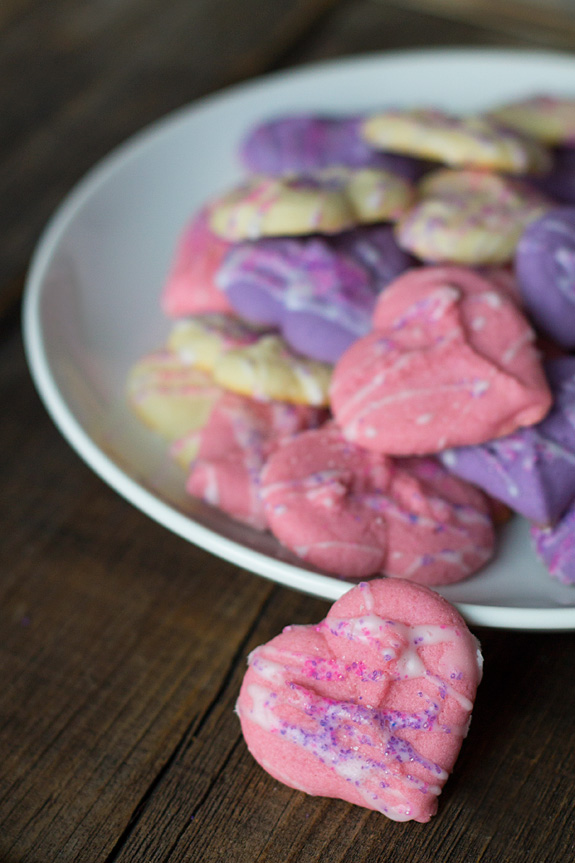 Valentine Spritz Cookies | Fireflies and Mud Pies