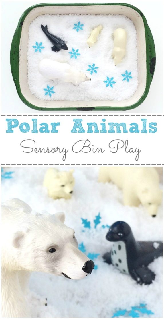 Polar Animals Sensory Bin - Inner Child Fun