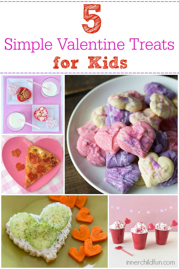 5 Simple Valentine Treats for Kids -- I love how do-able these are!