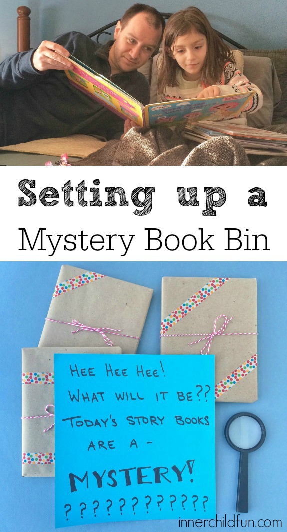 Mystery Book Basket - love this idea!