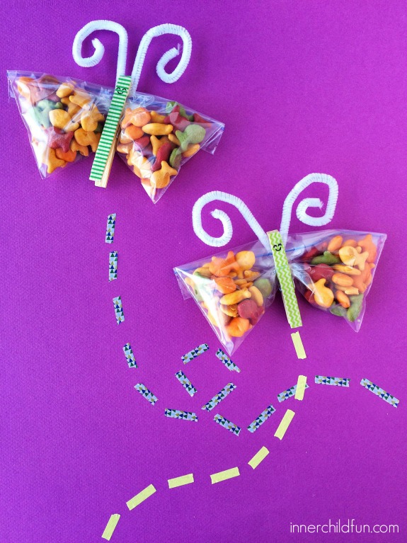 Butterfly Snack Bags - Super Easy Snack Bag for Kids