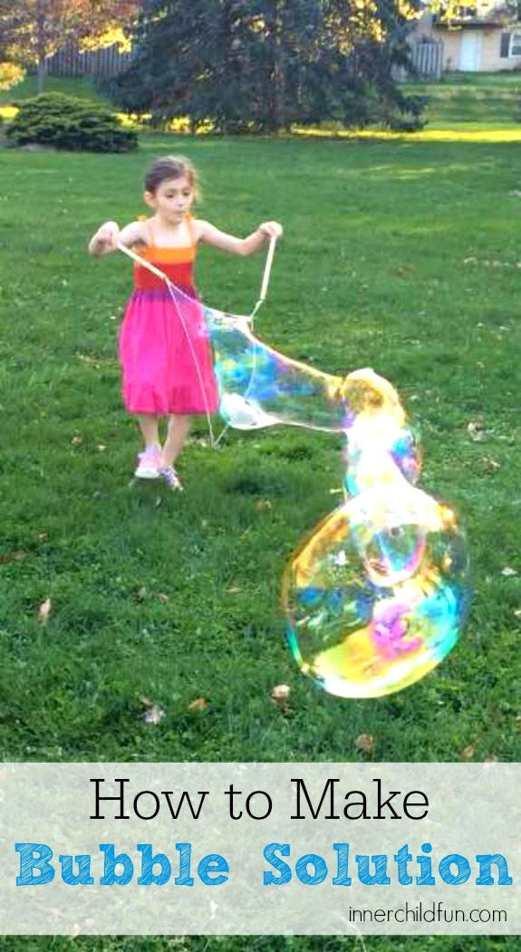 How to Make Bubble Solution for Giant Bubbles - cool!!