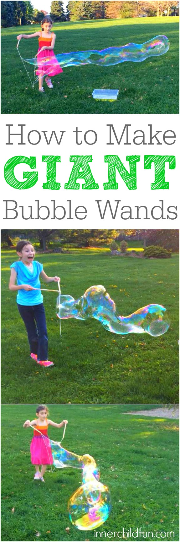 How to Make Giant Bubble Wands -- so cool!!