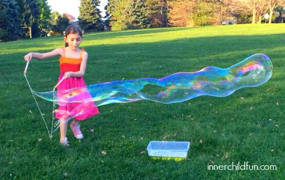 DIY Outdoor Toys to Get Kids Moving - Mega Bubble Wands