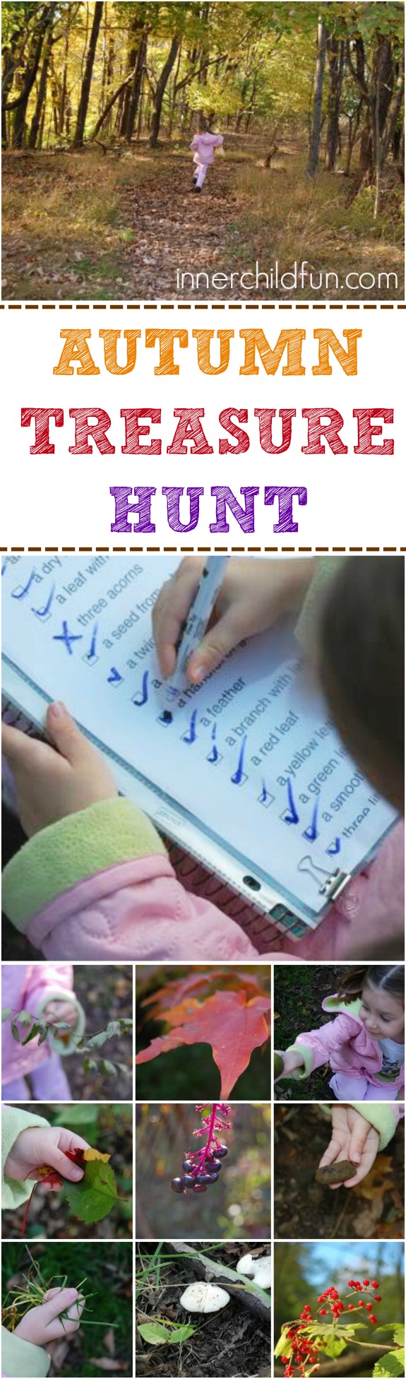 Autumn Treasure Hunt with free printable to join the fun on Instagram!