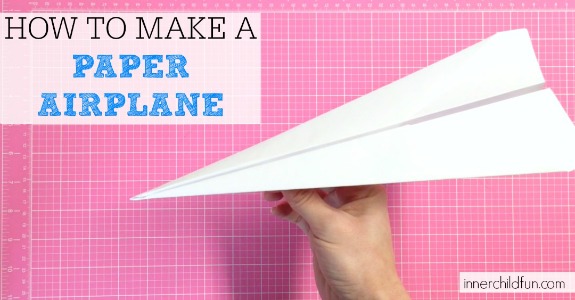 diy projects for kids - how to make a paper airplane