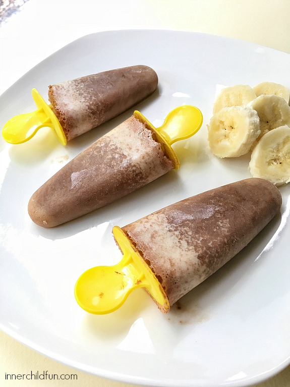 Banana Chocolate Smoothie Pops