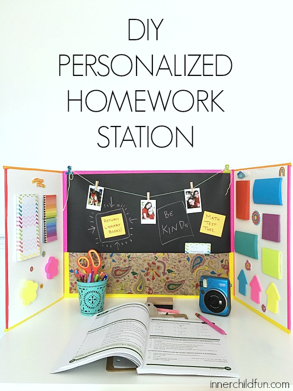 DIY Personalized Homework Station