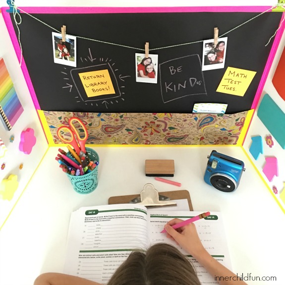 DIY Personalized Homework Station