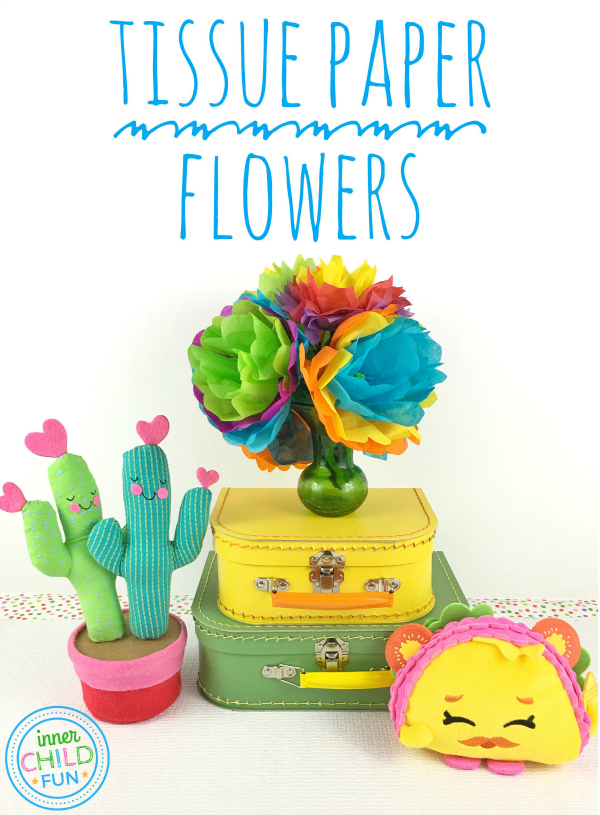 Tissue Paper Flower Video Tutorial - Inner Child Fun