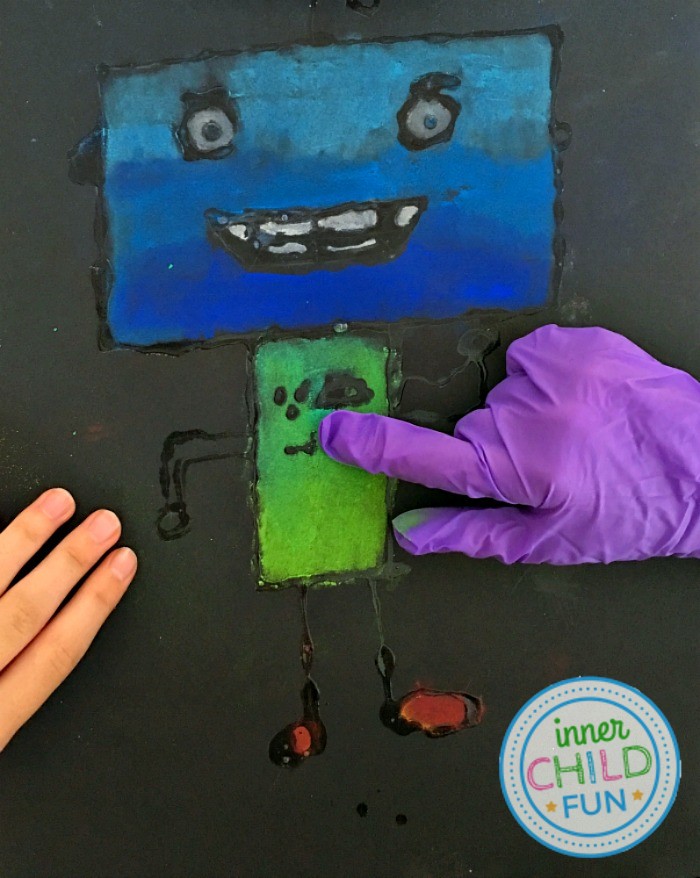 Drawing on Wet Glue with Chalk Pastels — KinderArt