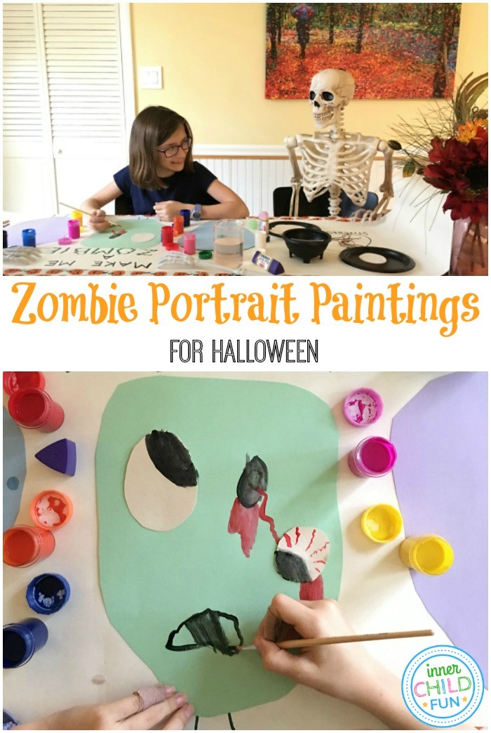 Zombie Portrait Banner for Halloween