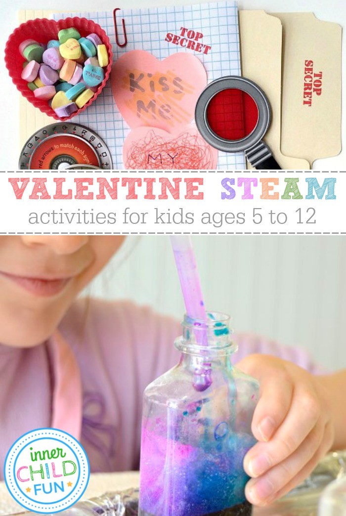 Valentine STEAM Activities for Kids Ages 5-12