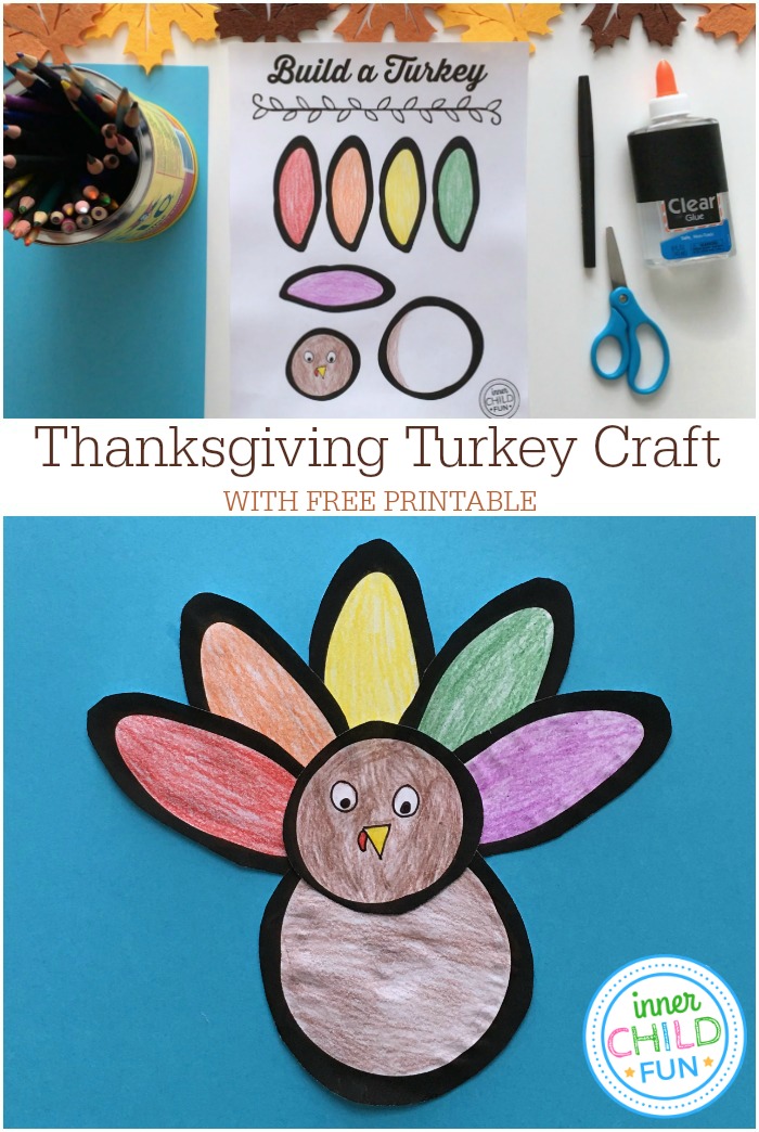 Thanksgiving Turkey Craft (EASY) - Inner Child Fun