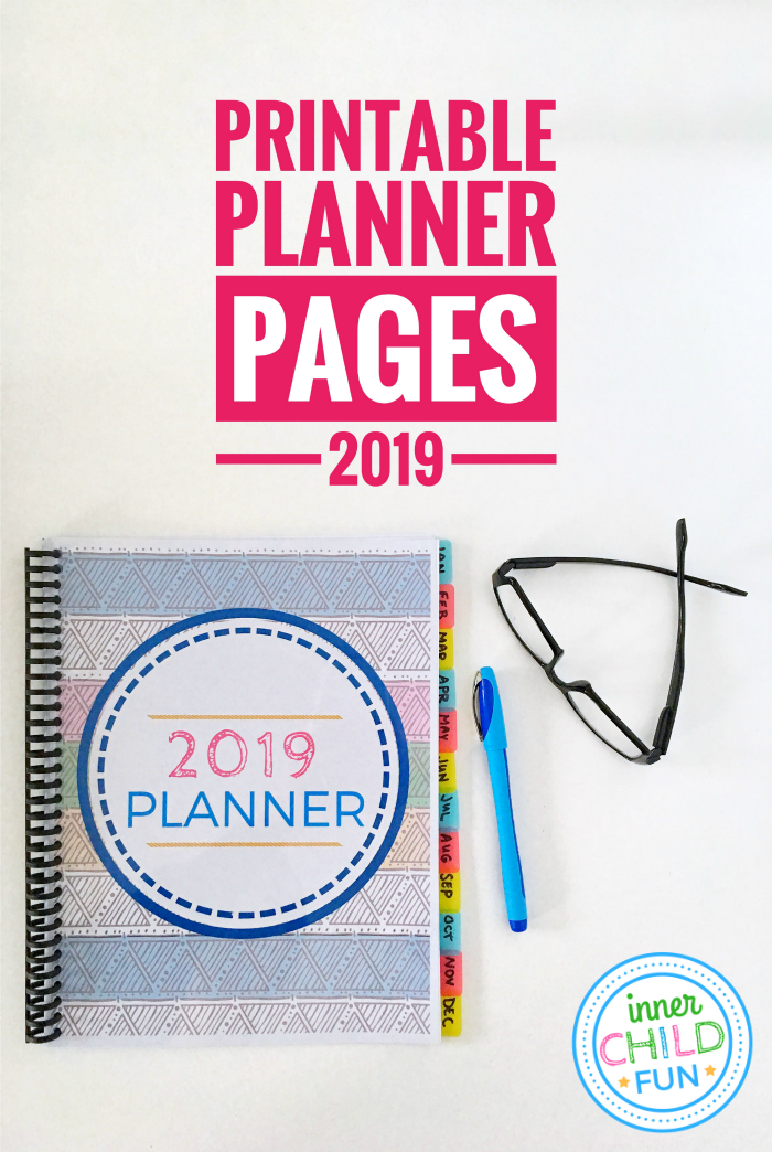 Printable Planner Pages 2019