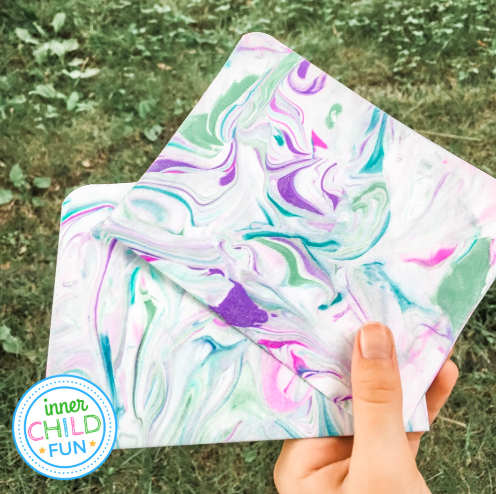 Easy Paper Marbling with The Artful Parent