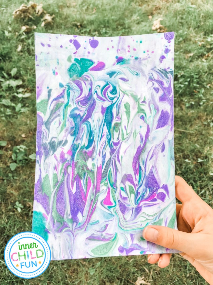 Easy Paper Marbling with The Artful Parent