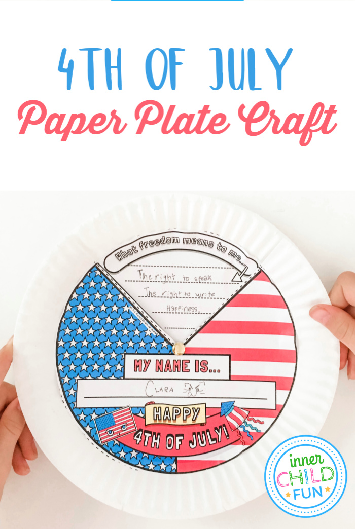 4th of July Paper Plate Craft Inner Child Fun