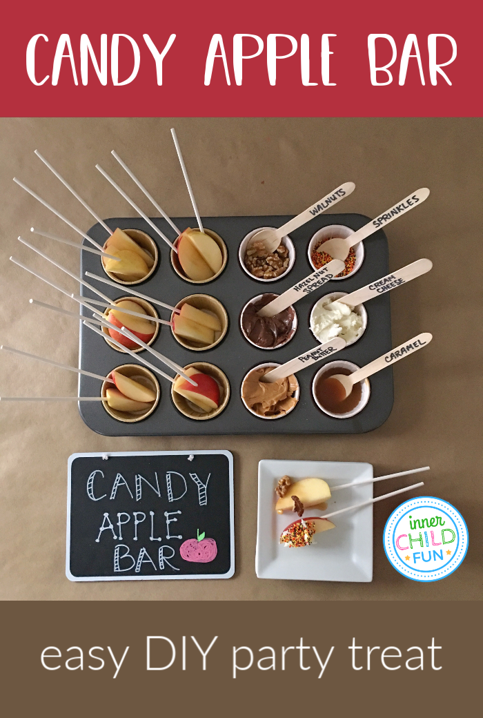 Candy Apple Bar - an easy DIY party treat