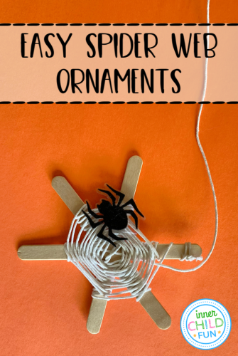 Easy Spider Web Ornaments Kids Can Make