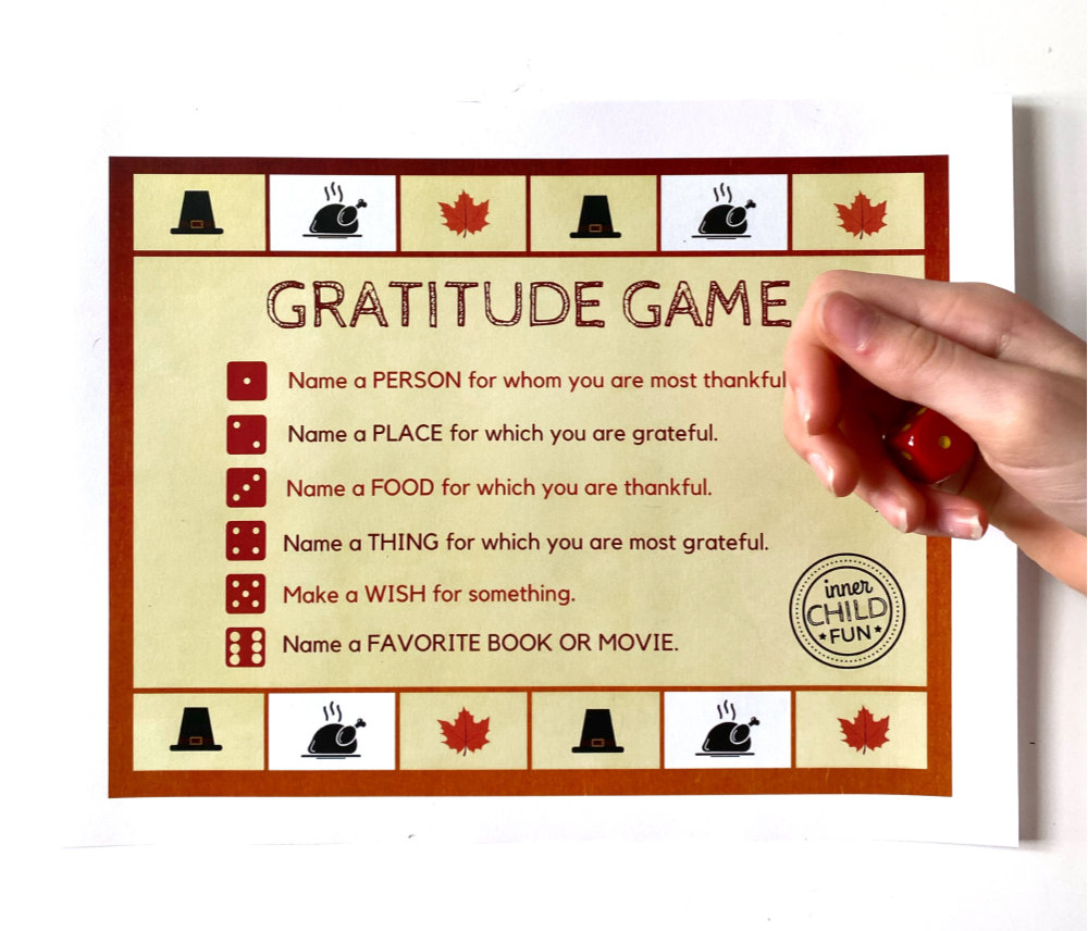 Gratitude Game for Kids (Printable)