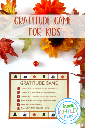 Printable Gratitude Game for Kids