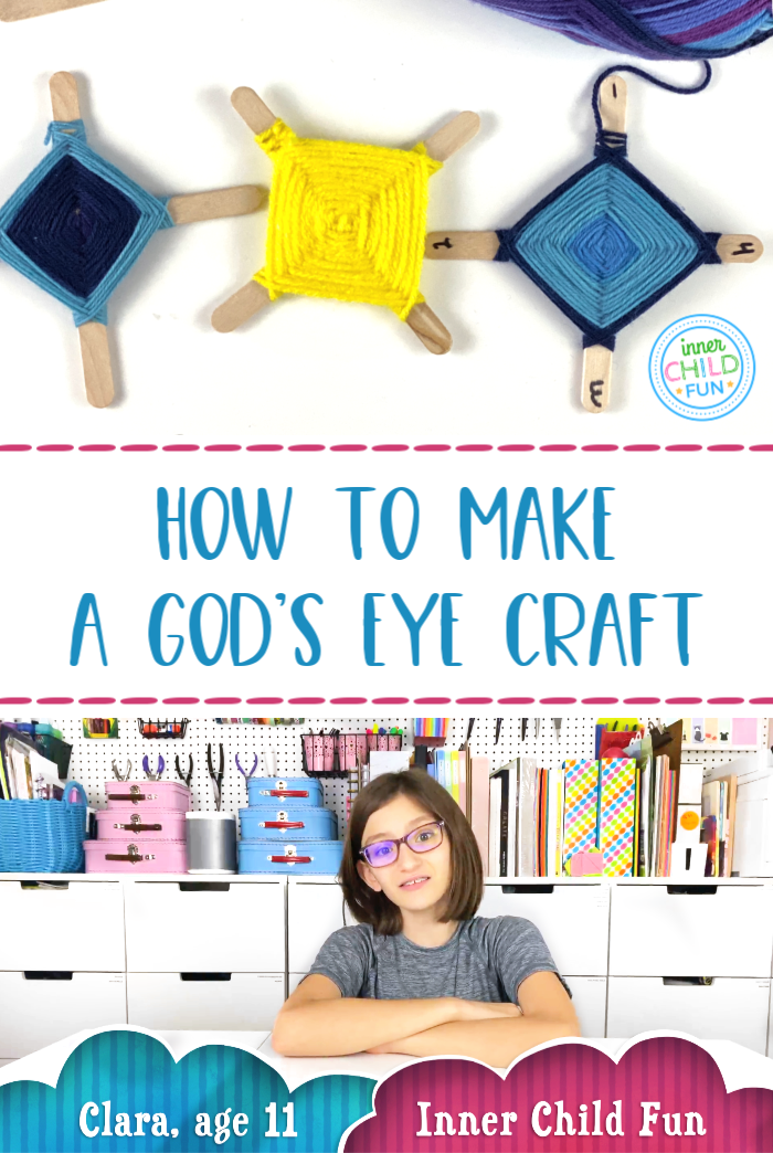 How to make a God's eye craft with 2 sticks