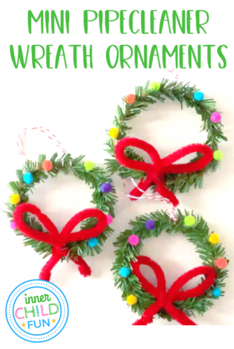 Mini Pipecleaner Wreath Ornaments
