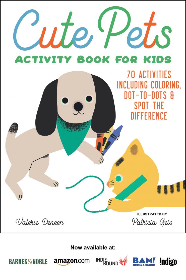 Cute Pets Activity Book for Kids