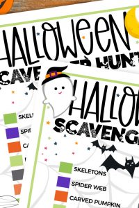 Halloween Scavenger Hunt Printable