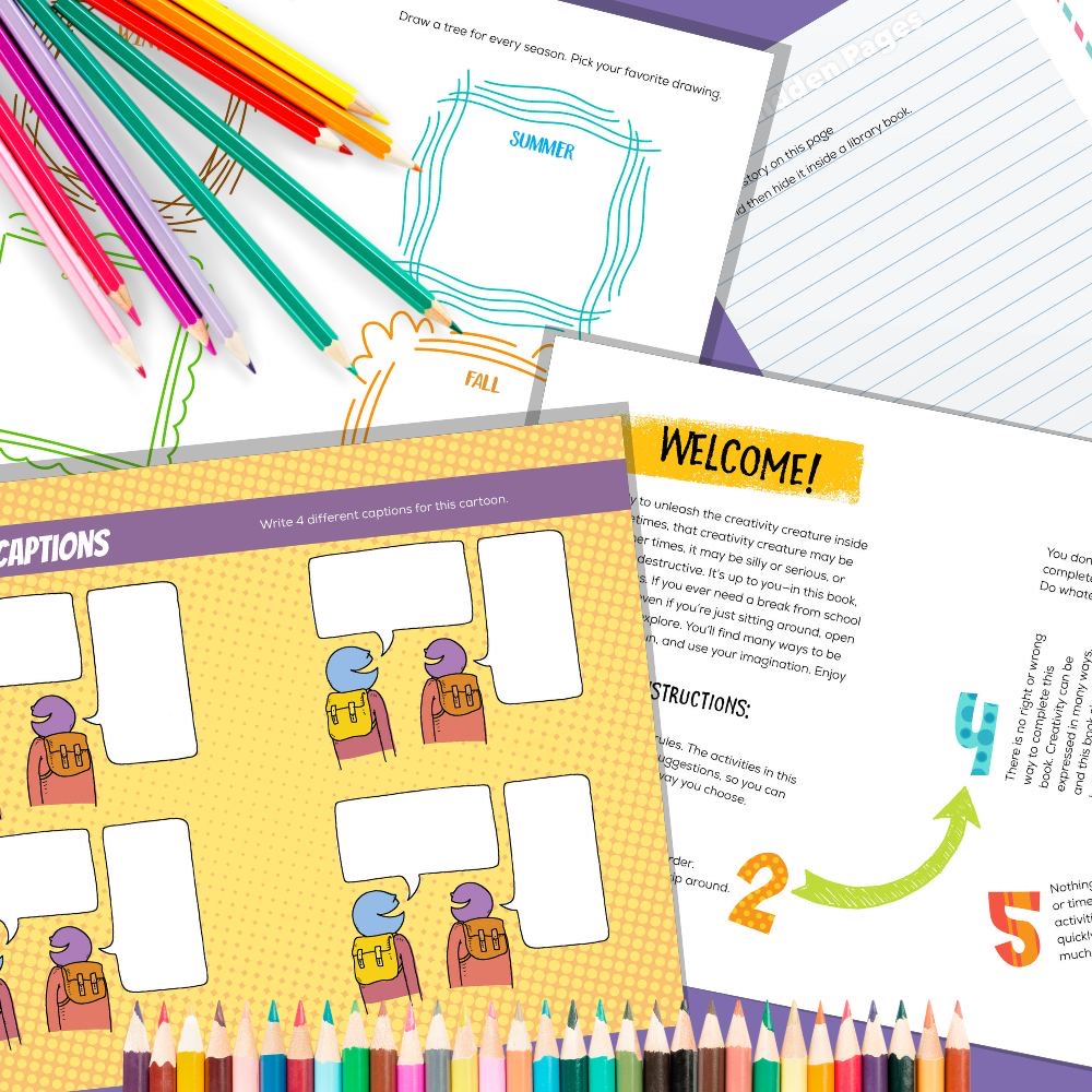 Free Printable Activity Packet - Creativity Journal Pages