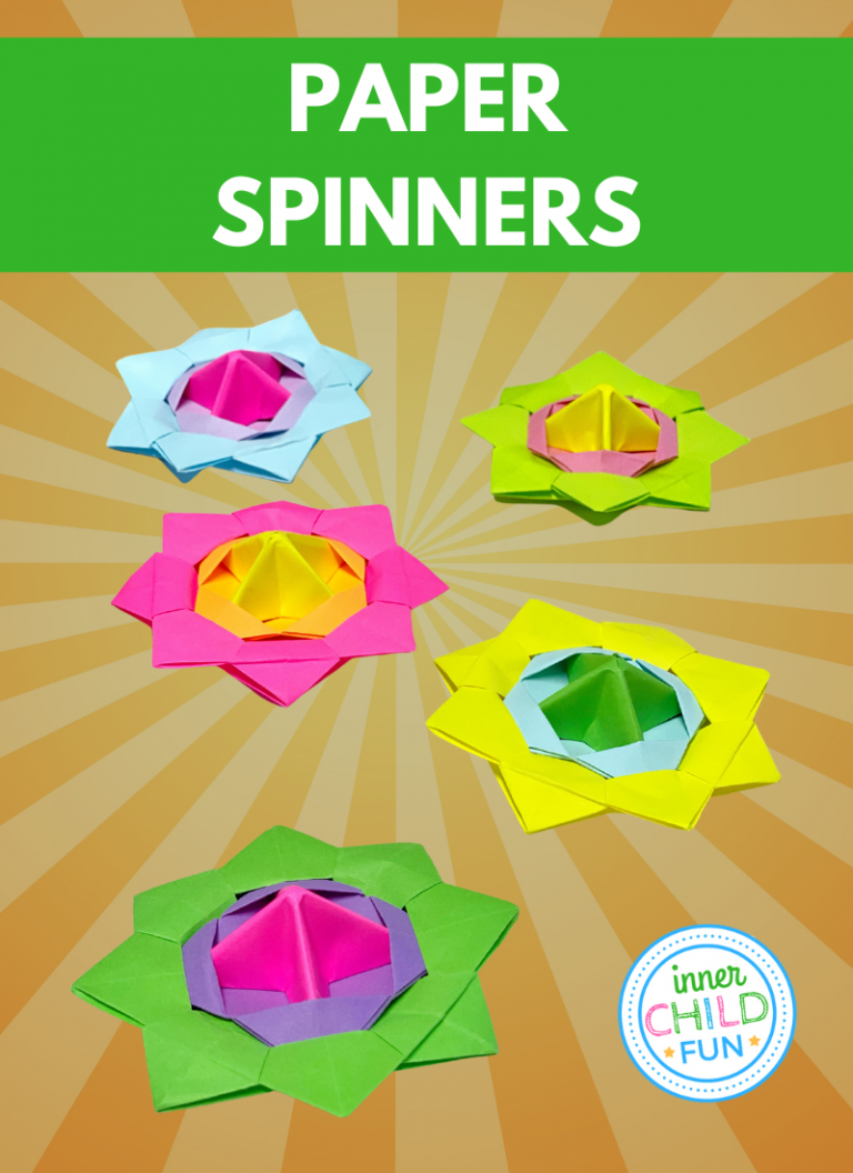 How to Make Paper Spinners - Inner Child Fun