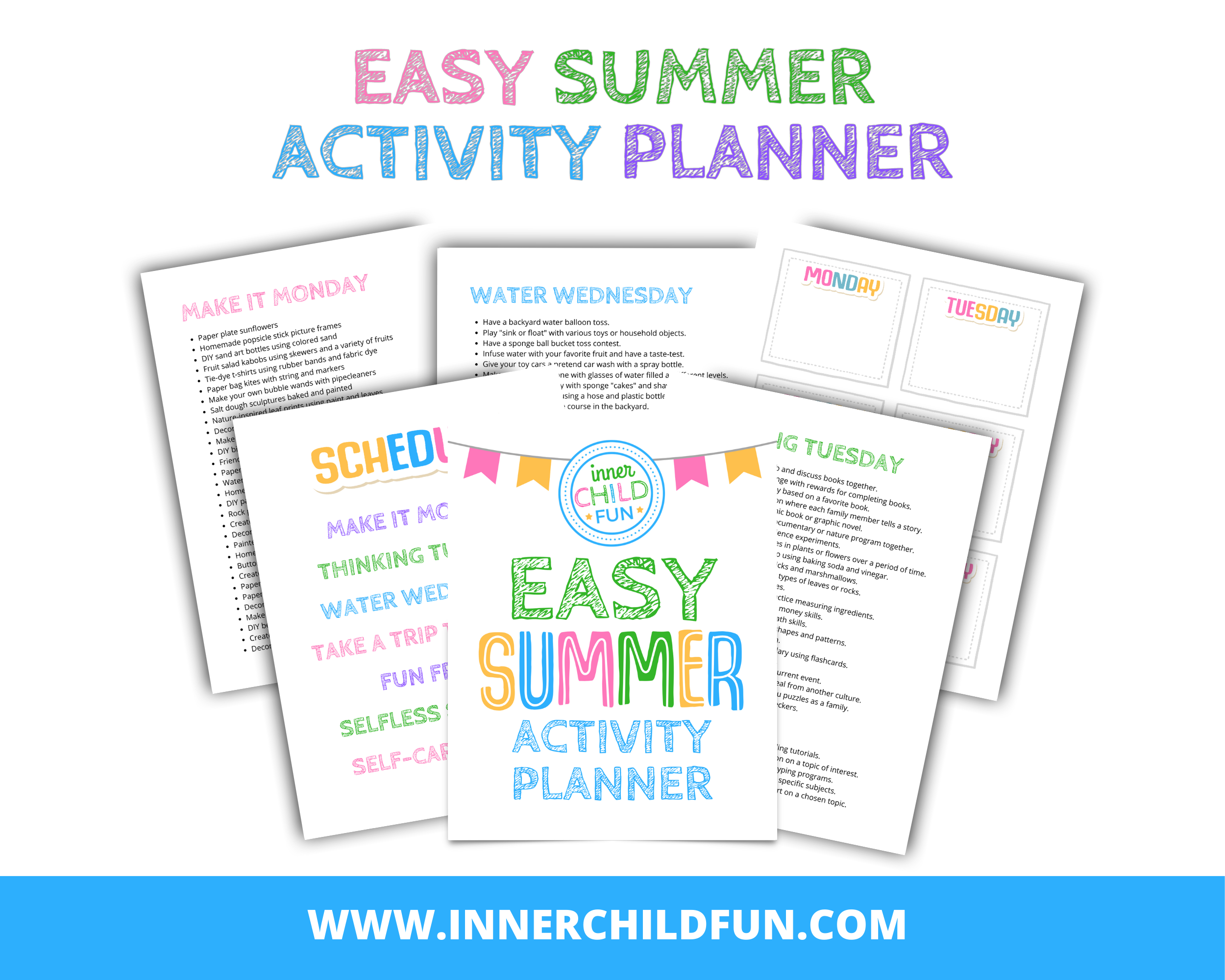 easy summer activity planner